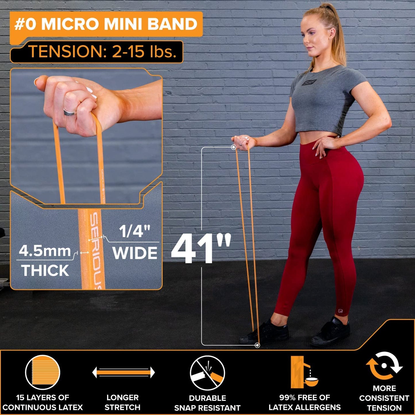 41" Heavy Resistance Band (60-150 lbs)