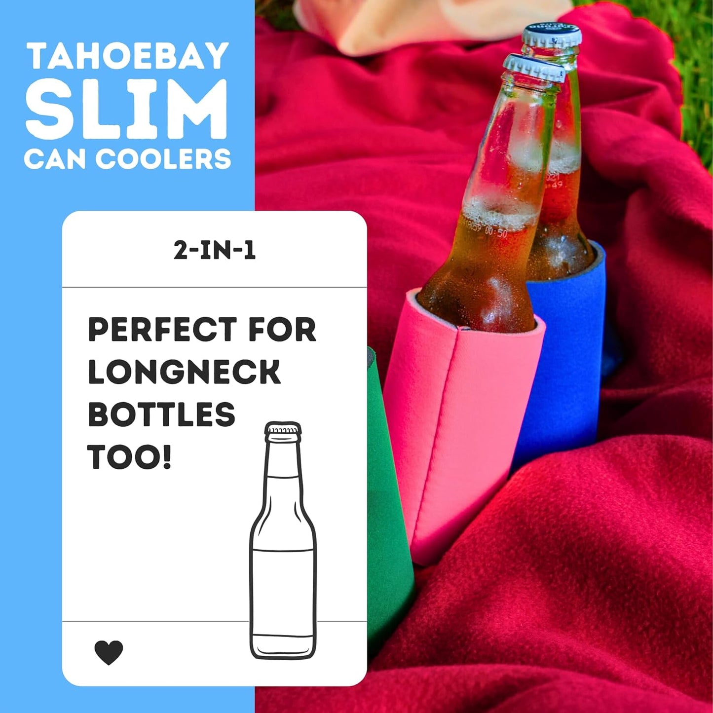 Slim Foam Can Coolers