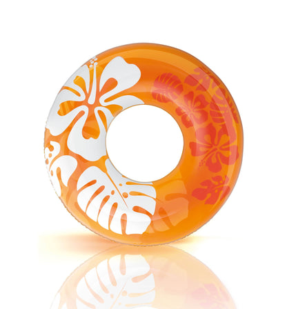 Intex Colorful Transparent Inflatable Swimming Pool Tube Raft | 59251EP