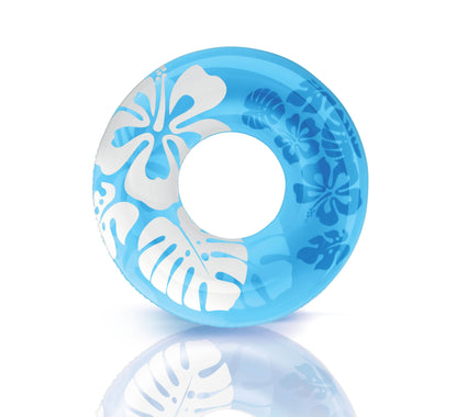 Intex Colorful Transparent Inflatable Swimming Pool Tube Raft | 59251EP