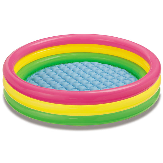 Intex 4' 10"x 13" Inflatable Sunset Glow Colorful Backyard Kids Swimming Pool