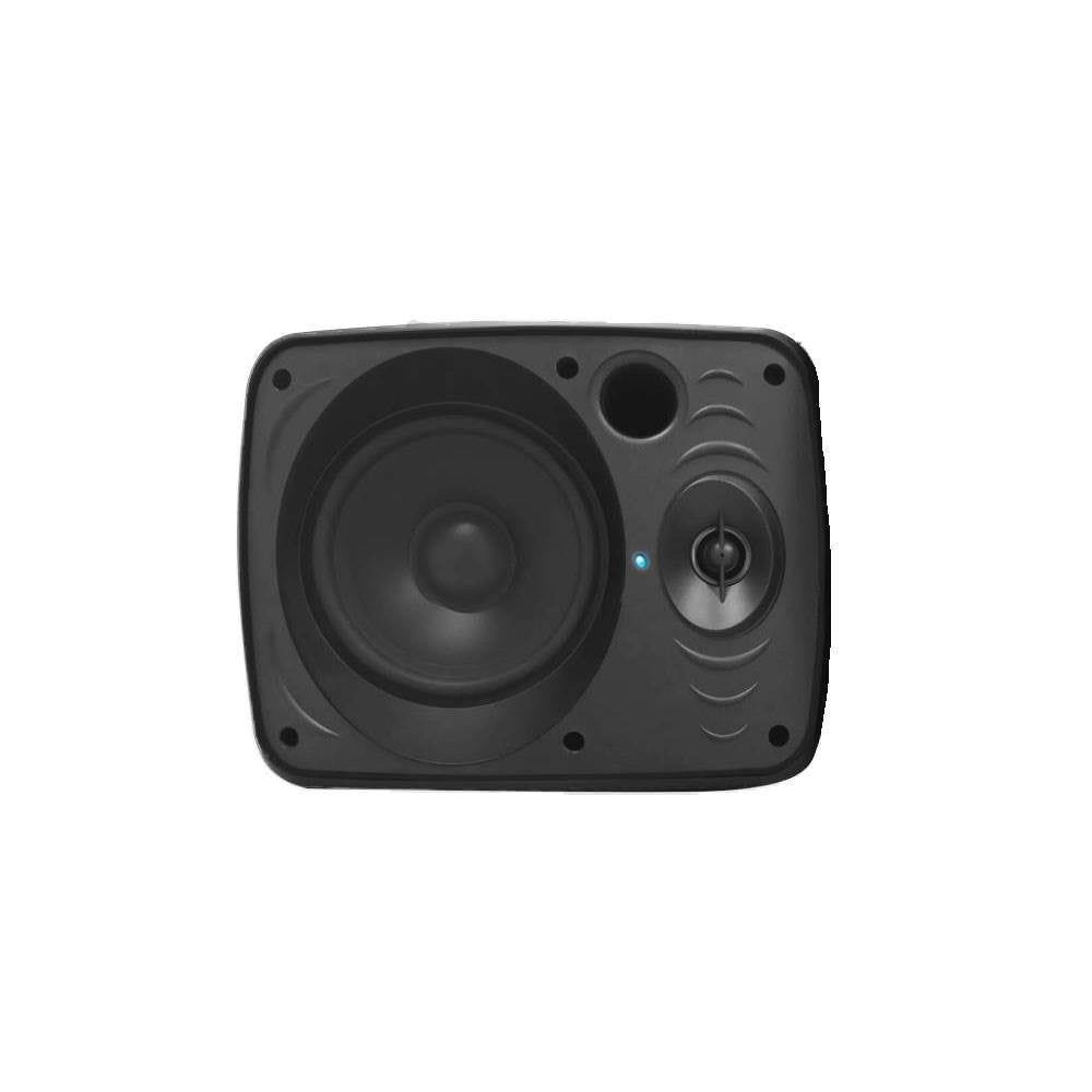 Pyle 5.25 Inch 600 Watt Indoor Outdoor Waterproof Bluetooth Black Speaker Pair