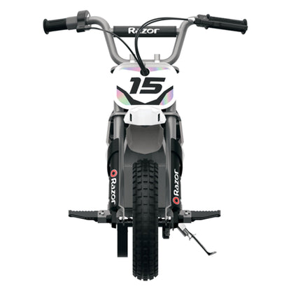 Razor Dirt Rocket 24V Electric Toy Motocross Dirt Bike, White (Damaged)