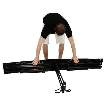 Kamp-Rite Double Kwik Cot Quick Setup 2 Person Sleeping Bed w/ Carry Bag, Black