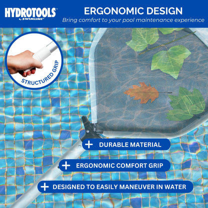 Swimline Hydrotools 3 Piece Telescopic Pole with Locking Cams for Pool Cleaning