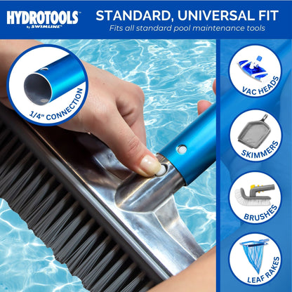 Swimline HydroTools 8356M Adjustable Extending 3 Piece Telescopic Pole for Pool