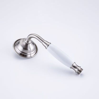 Freestanding Bathtub Faucet Tub Filler Free Standing Matte Black Tub Faucet Classic Brass Stand Alone Clawfoot Tub faucet Soaking Tub Fillers Floor Mount Tub Filler with handheld shower