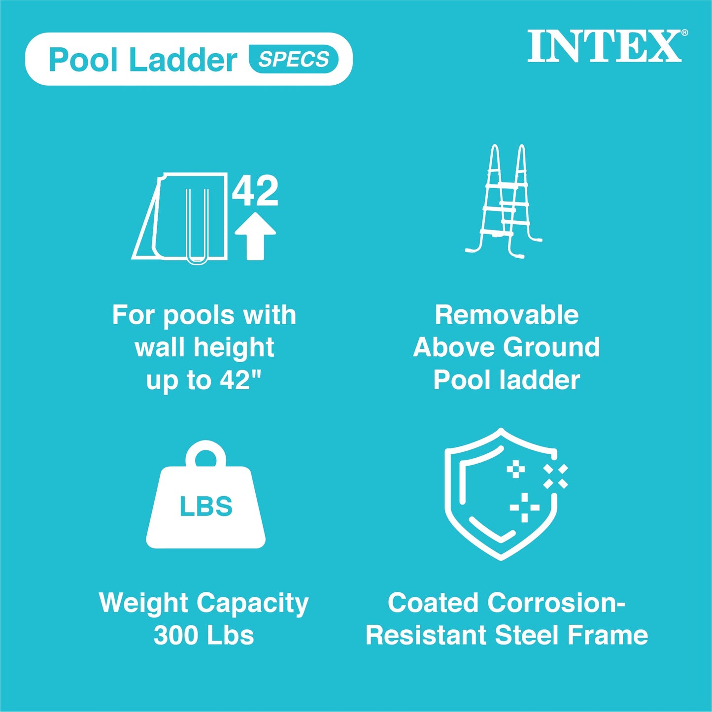 Intex 10' x 30" Above Ground Swimming Pool w/ 330 GPH Filter Pump & Pool Ladder