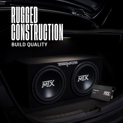 MTX 12" 1200W Dual Loaded Car Subwoofer Audio, Sub Box, Amplifier and Amp Kit