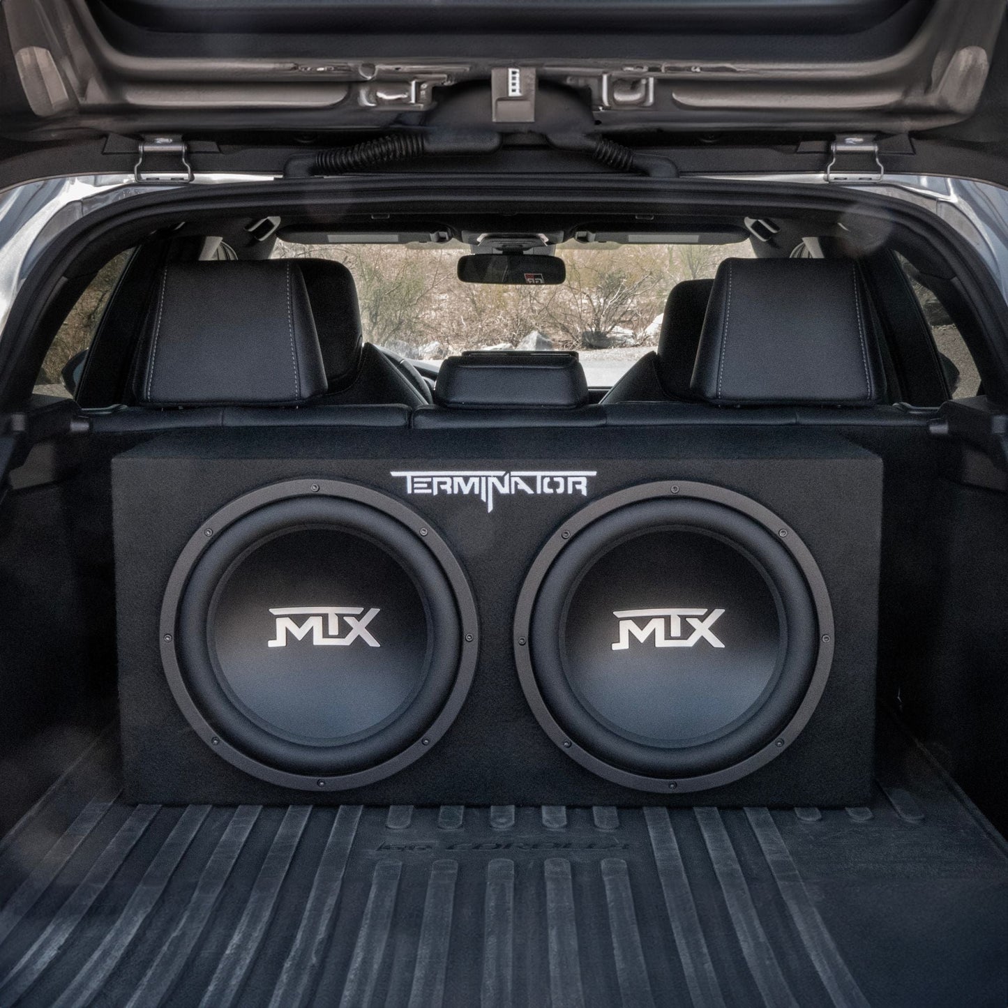 MTX TNP212D2 12" 1200W Dual Loaded Car Subwoofer Audio w/ Sub Box and Amplifier