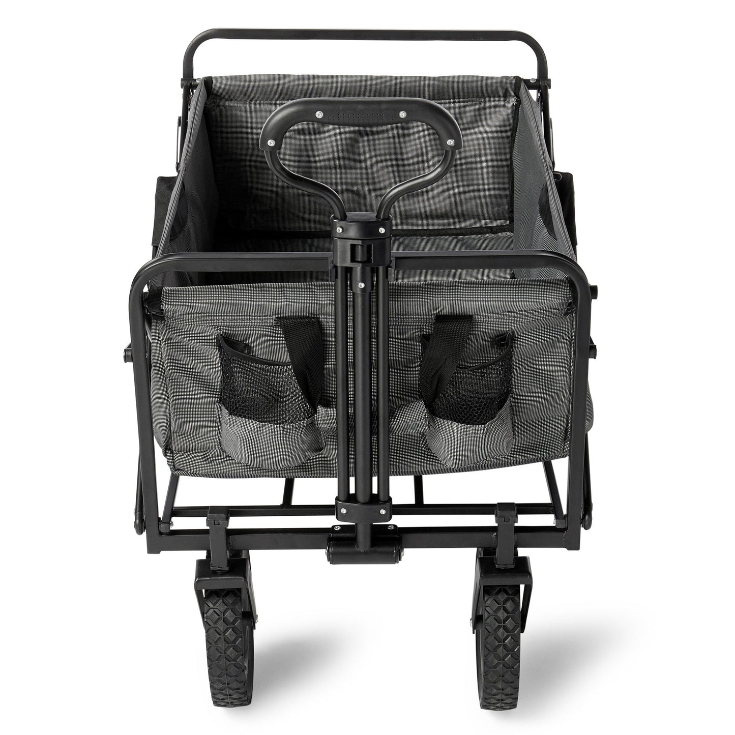 Mac Sports Collapsible Folding Outdoor Utility Garden Camping Wagon Cart, Gray