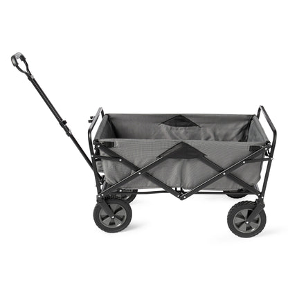 Mac Sports Collapsible Folding Outdoor Utility Garden Camping Wagon Cart, Gray