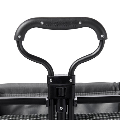 Mac Sports Collapsible Folding Outdoor Utility Garden Camping Wagon Cart, Gray