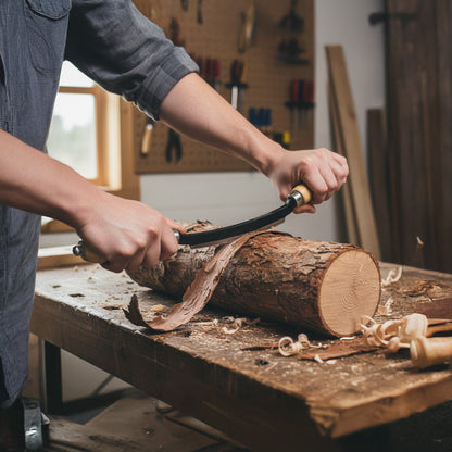 Timber Tuff 5" Straight Wood Blade Draw Shave Knife Woodworking Tool, TMB-05DS