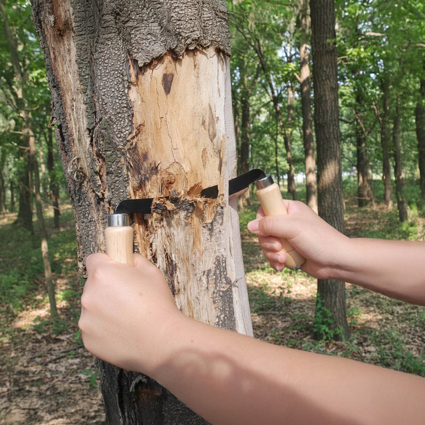 Timber Tuff 5" Straight Wood Blade Draw Shave Knife Woodworking Tool, TMB-05DS