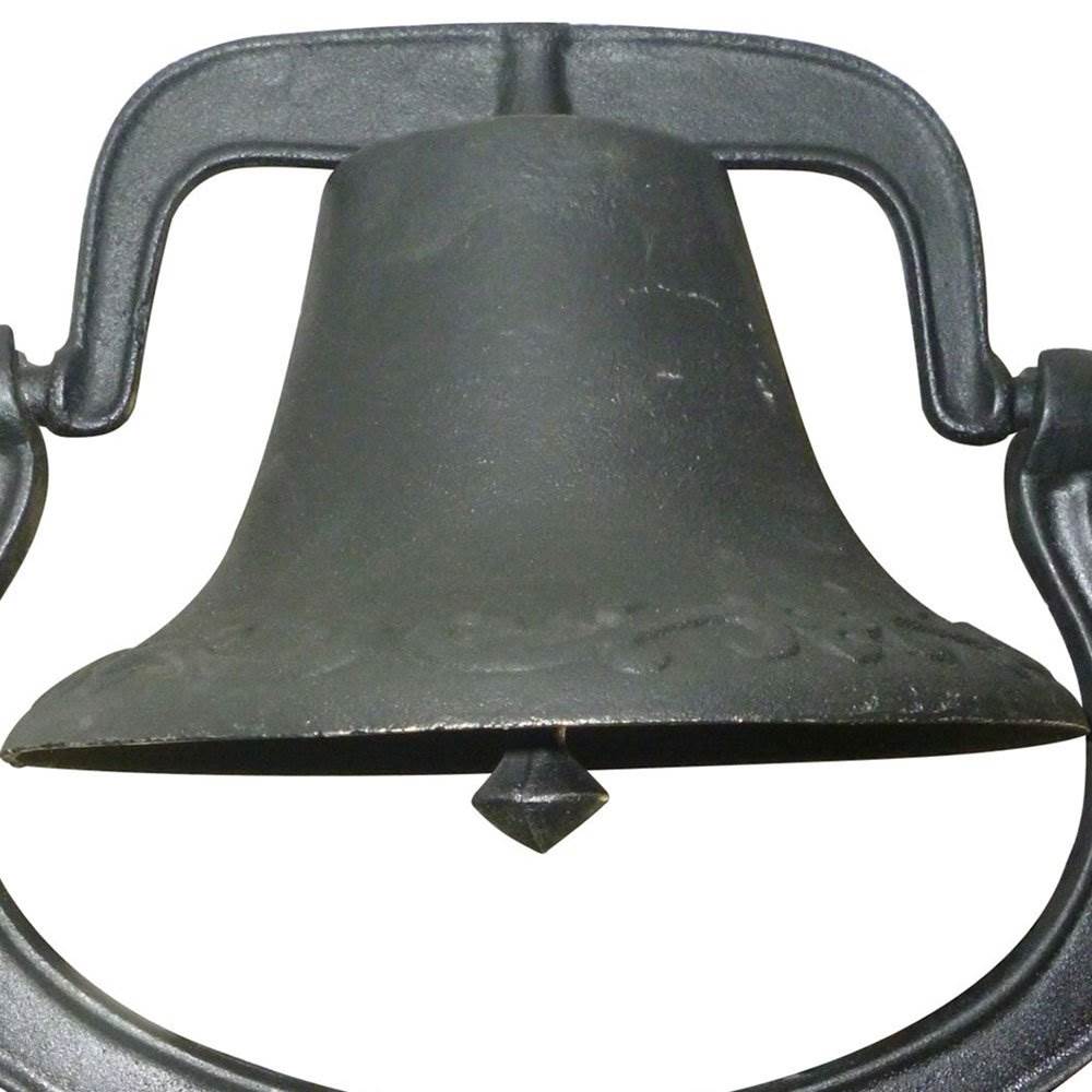 Yard Tuff YTF-22LB Large Decorative Collectible Cast Iron Metal Farm Dinner Bell