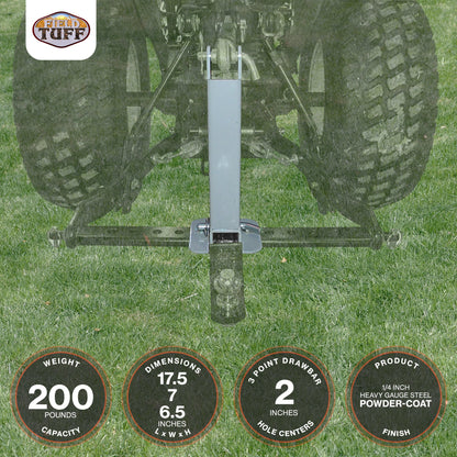 Field Tuff FTF-03DBRM Heavy Duty Farm Tractor Drawbar Stabilizer & Trailer Mover