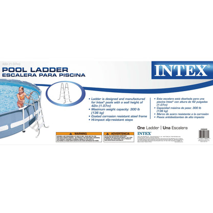 Intex Above-Ground Pool Ladder w/ Intex 10 x 2.5-Foot Pool Set with Filter Pump