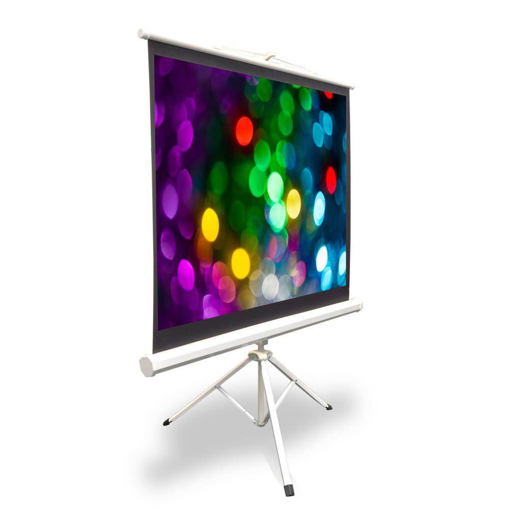 Pyle 50 Inch Fold Out Roll Up Video Projector Viewing Display Screen w/ Stand