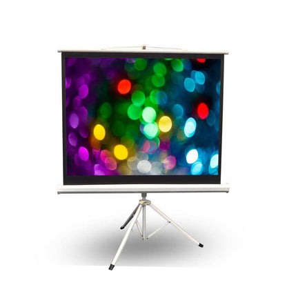 Pyle 50 Inch Fold Out Roll Up Video Projector Viewing Display Screen w/ Stand