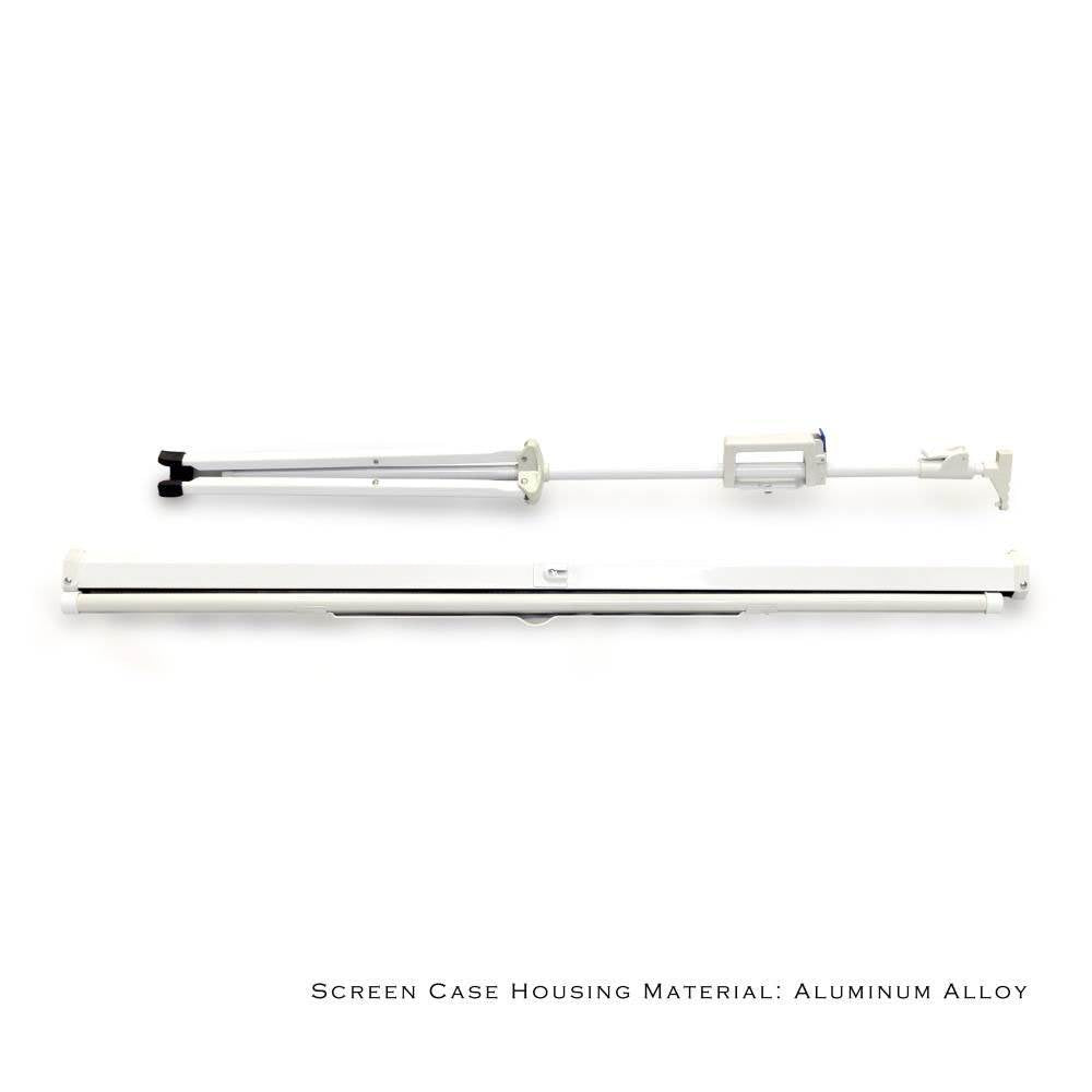 Pyle 50 Inch Fold Out Roll Up Video Projector Viewing Display Screen w/ Stand