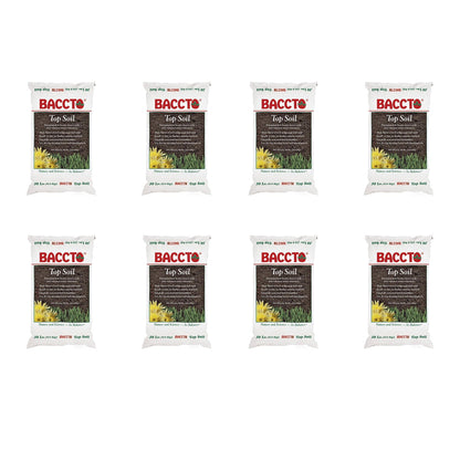 Michigan Peat Baccto Topsoil with Reed Sedge, Peat and Sand, 50 lbs, 8 Pack