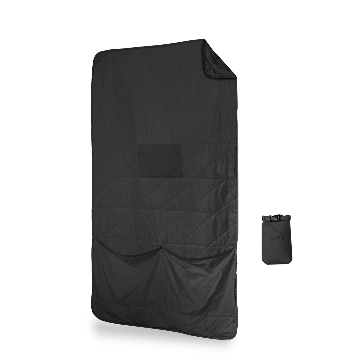 Layover™ Travel Blanket - Packable & Puffy | Black