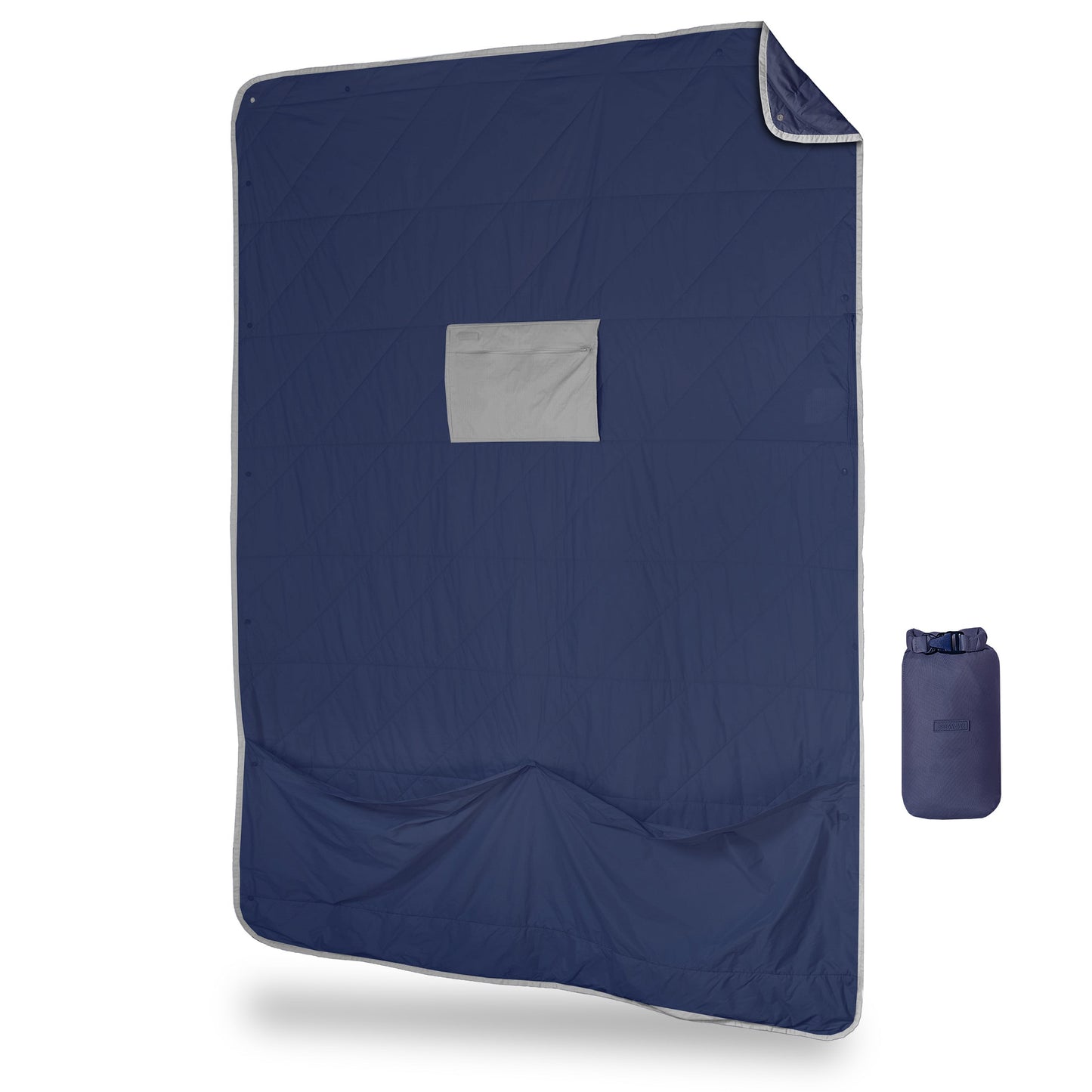 Layover™ XL Travel Blanket - Packable & Puffy | Blue