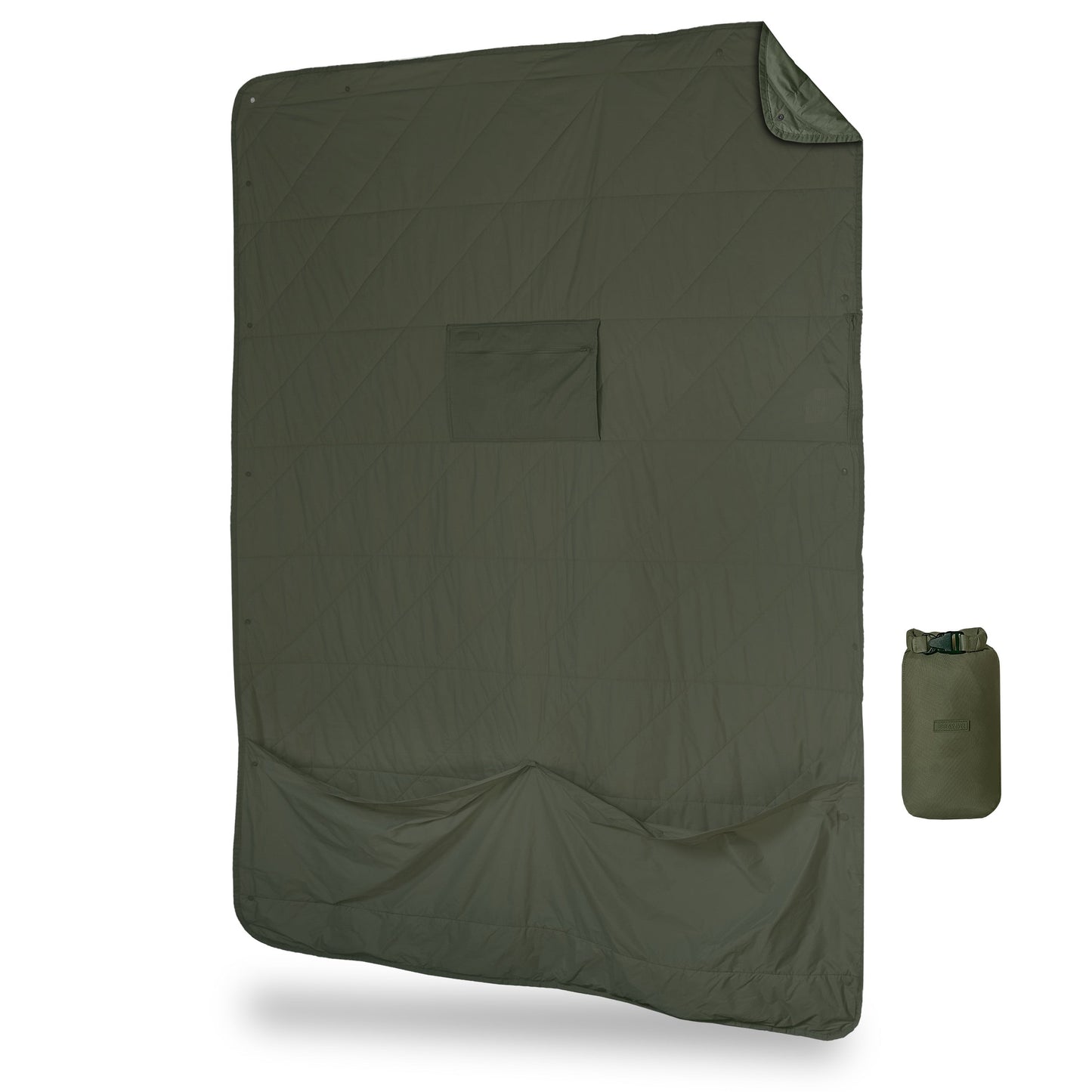 Layover™ XL Travel Blanket - Packable & Puffy | Spruce