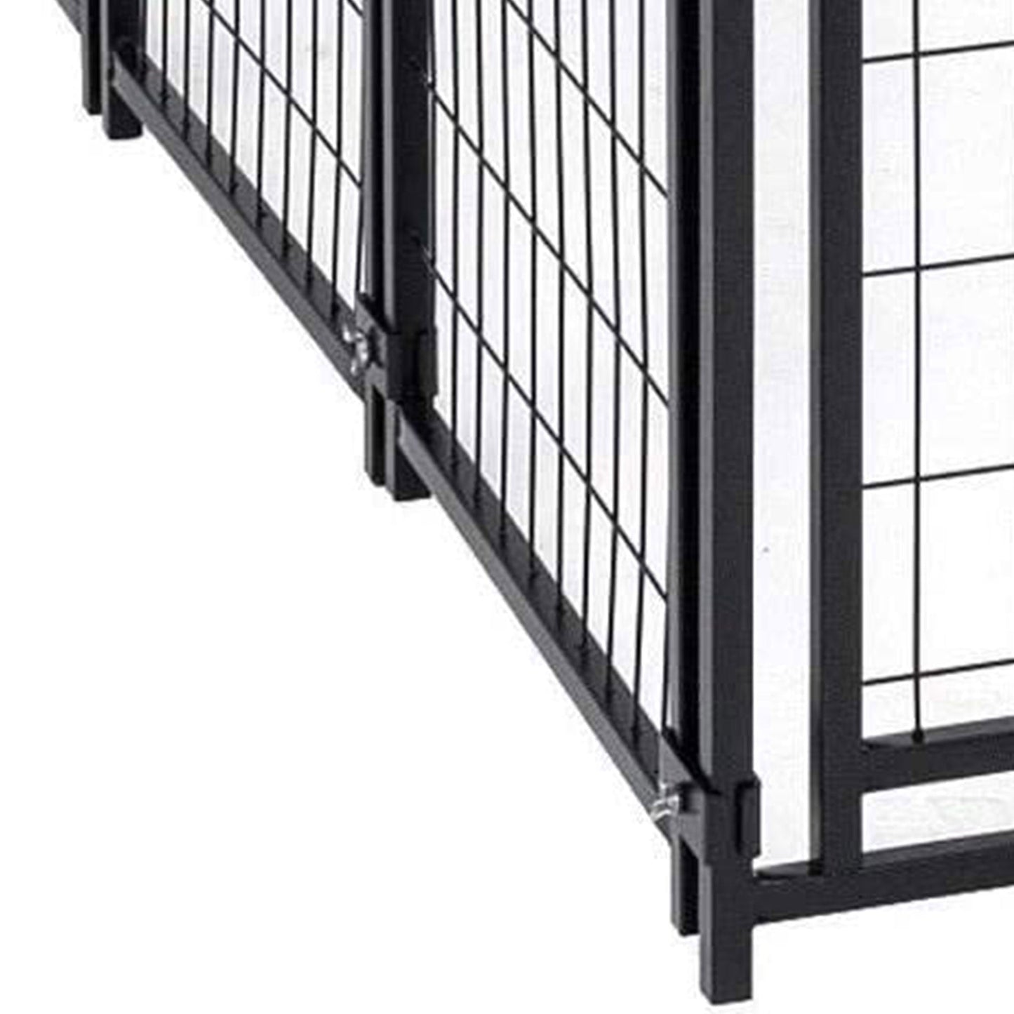 Lucky Dog Uptown Large Outdoor Covered Kennel Heavy Duty Dog Fence Pen (4 Pack)