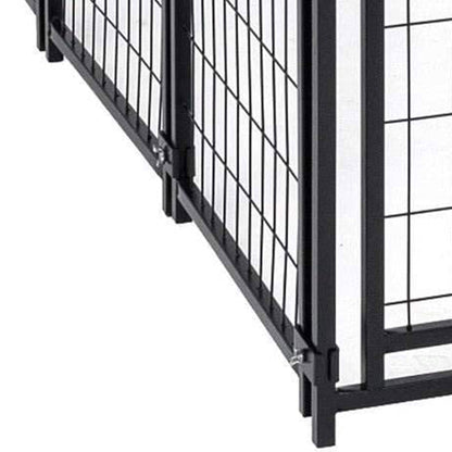 Lucky Dog Uptown Large Outdoor Covered Kennel Heavy Duty Dog Fence Pen (4 Pack)