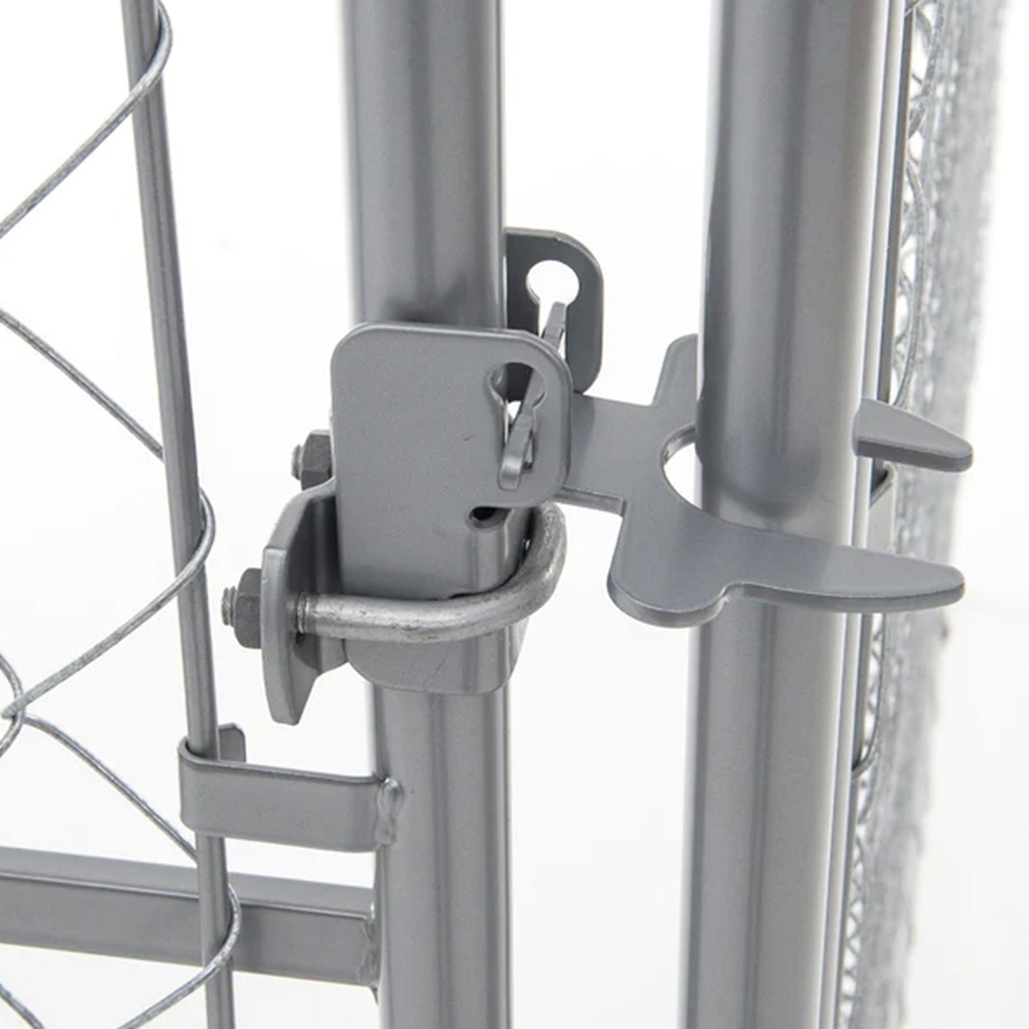 Lucky Dog 10' x 10' Heavy Duty Outdoor Chain Link Dog Kennel w/ Door (3 Pack)