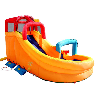 Banzai Kids Inflatable Lazy River Adventure Water Park and Battle Bop Combo Pack