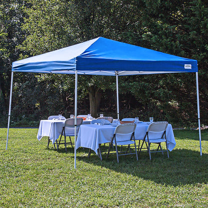 Caravan Canopy V Series 2 10' x 10' Entry Level Angled Leg Instant Canopy, Blue