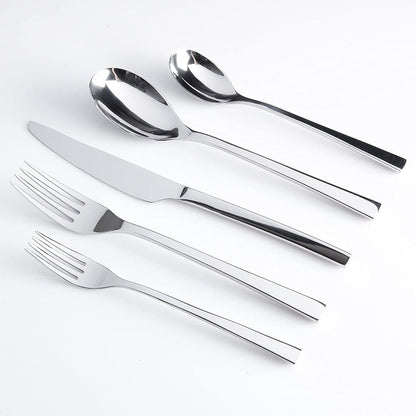 Gibson Elite Sparland Forged Stainless Steel Flatware Silverware Set, 20 Piece