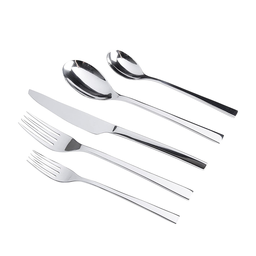Gibson Elite Sparland Forged Stainless Steel Flatware Silverware Set, 20 Piece