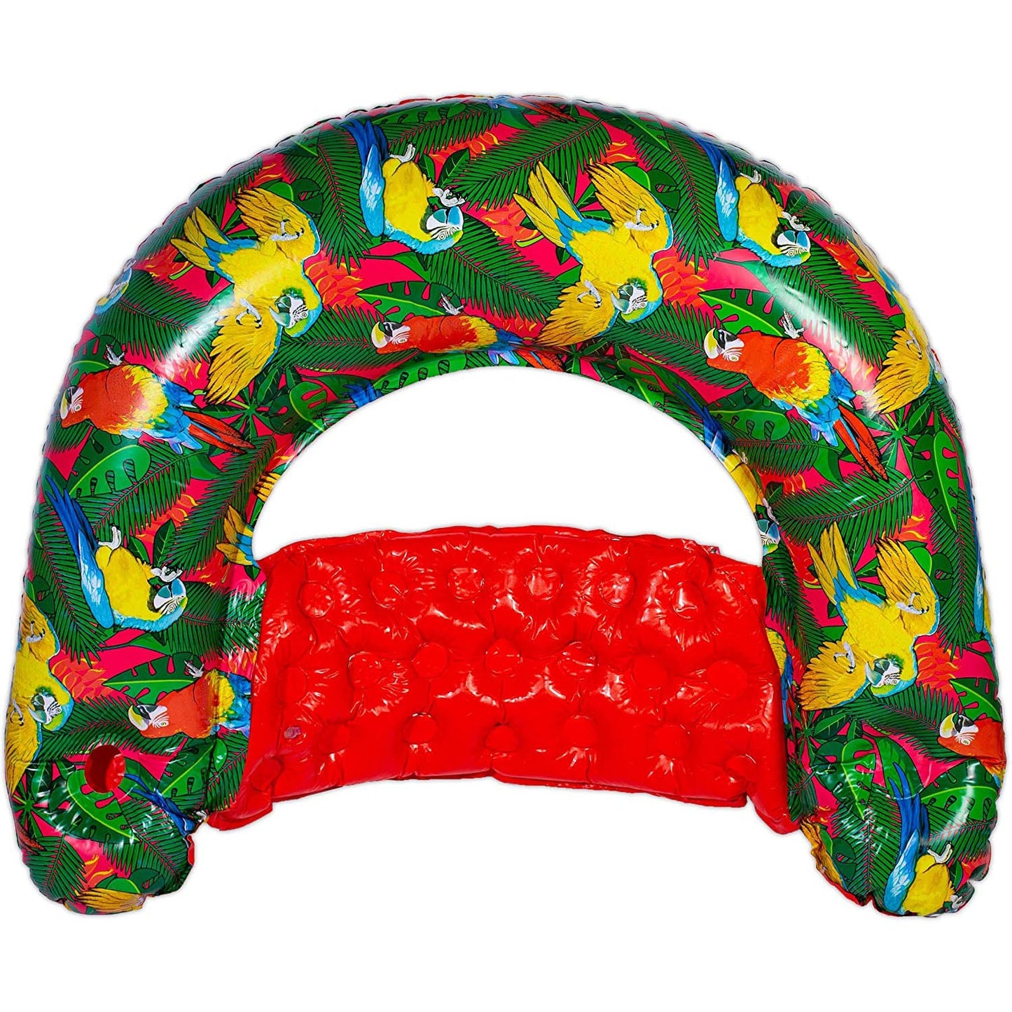 Margaritaville Pool Floats Sit & Sip Hammock Style Inflatable Water Chair, Red