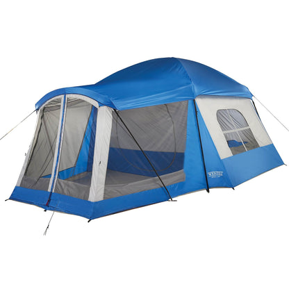 Wenzel Klondike 16 x 11 Foot 8 Person 3 Season Screen Room Camping Tent, Blue