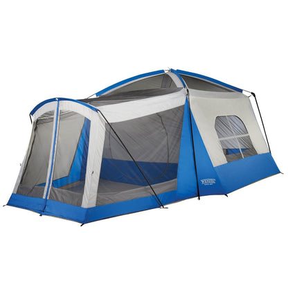 Wenzel Klondike 16 x 11 Foot 8 Person 3 Season Screen Room Camping Tent, Blue