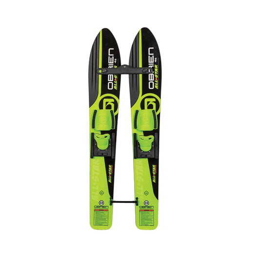 OBrien 46 Inch Children All Star Trainer Kids Combo Waterskis w/ Trainer Rope