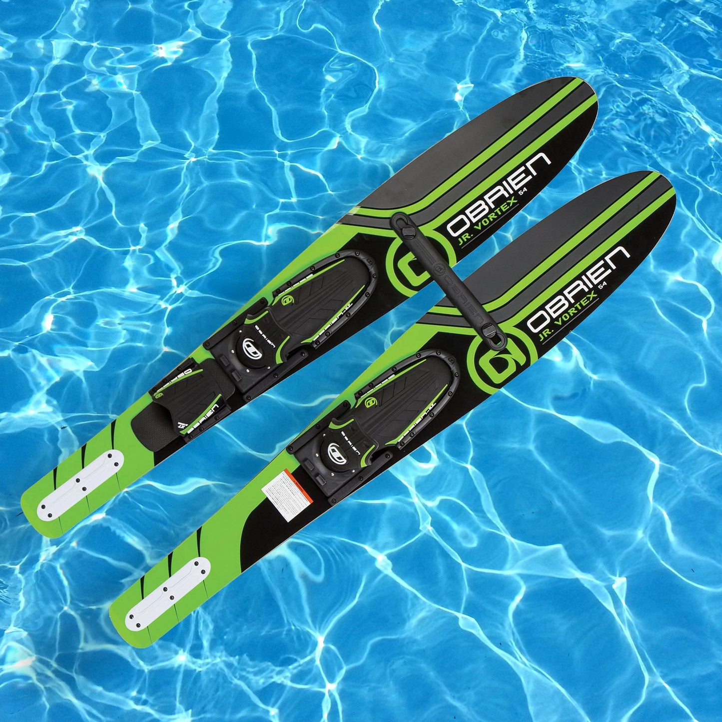 OBrien 54" Jr. Vortex Combo Water Skis with X7 Bindings for Kids 2-Mens 7, Green