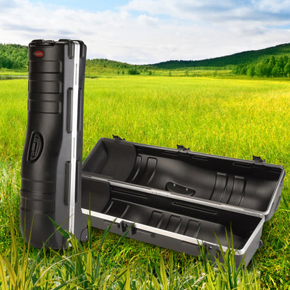 SKB Cases Deluxe ATA Hard Plastic Storage 2 Wheeled Cart Golf Bag Travel Case