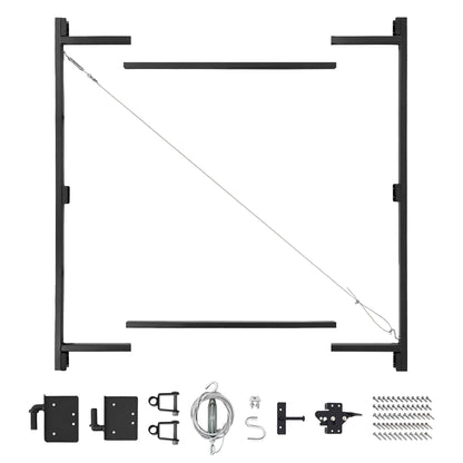 Adjust-A-Gate Steel Frame Gate Building Kit, 36"-60" Wide Opening Up To 7' High