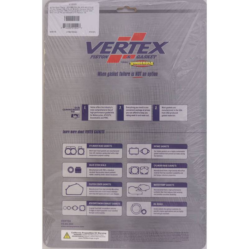 Vertex Gaskets 2016 Polaris ACE 900 EFI EPS Ignition Cover Gasket Kit