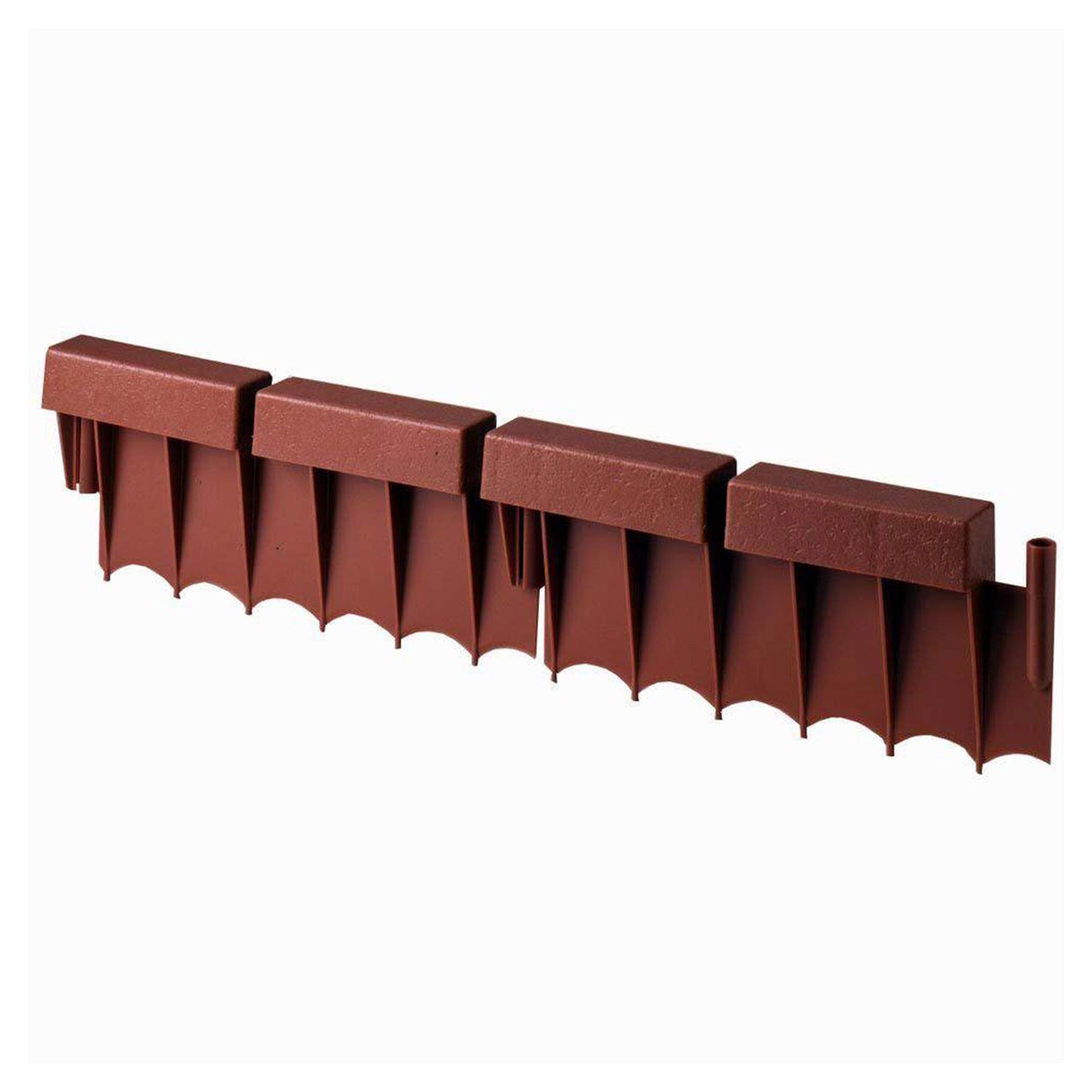Suncast BBE10TC 12 Inch Section, Interlocking Brick Resin Border Edging, 10 Pack