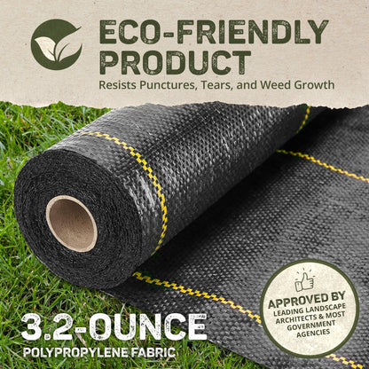 DeWitt Sunbelt 3.2oz 6' x 300' Woven Weed Barrier Landscape Fabric Ground Cover