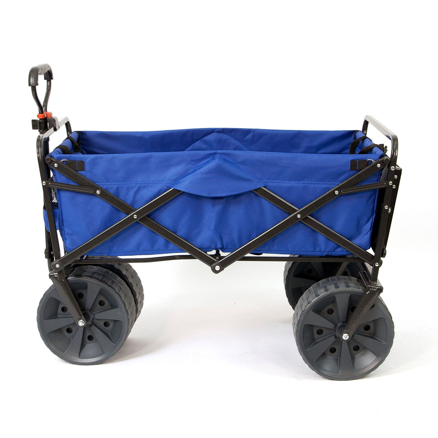 Mac Sports Collapsible All Terrain Beach Utility Wagon Cart with Table, Blue