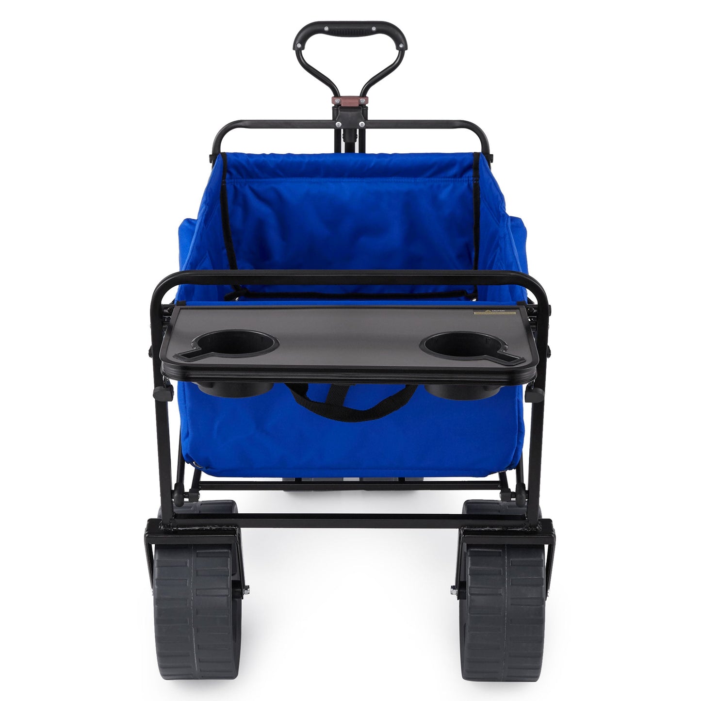 Mac Sports Collapsible All Terrain Beach Utility Wagon Cart with Table, Blue