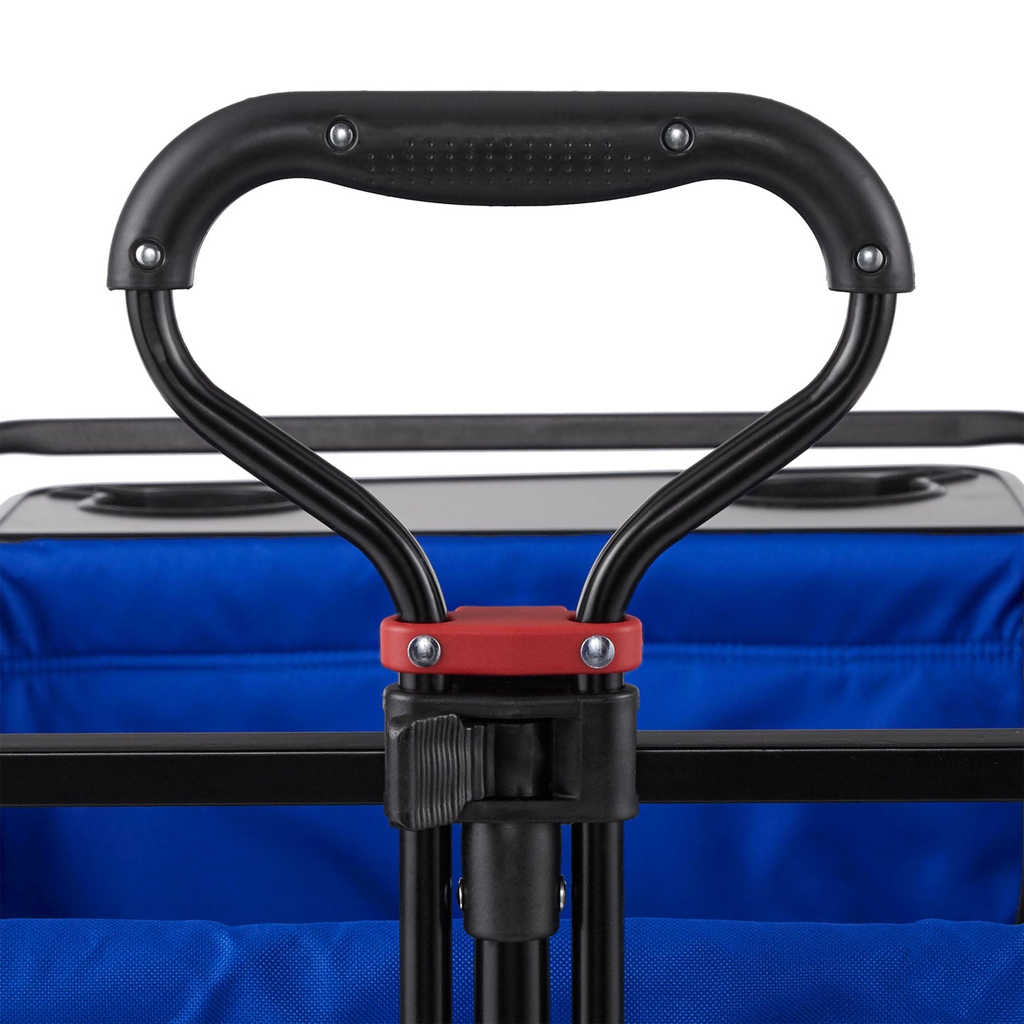 Mac Sports Collapsible All Terrain Beach Utility Wagon Cart with Table, Blue