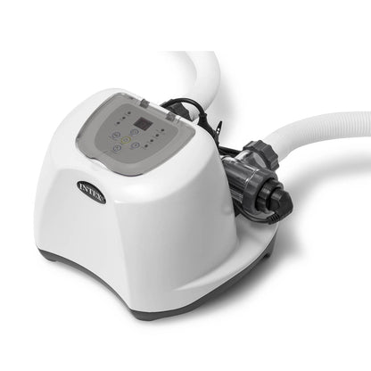 Intex Krystal Clear 1000 GPH Filter Pump & 15000 Gal Saltwater Chlorinator
